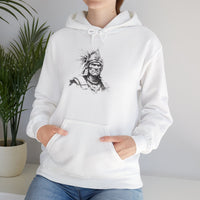 Inca Warrior Line Art Tribal Design Unisex Hoodie