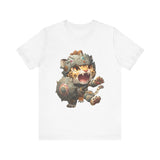 Chibi Mayan Jaguar Warrior with Tribal Shield Unisex T-Shirt