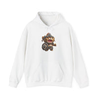 Chibi Mayan Jaguar Warrior Cartoon Style Unisex Hoodie