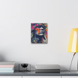 Neon Maya Street Warrior Graphic Canvas