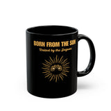 Sun Born Jaguar Guardian Black Mug