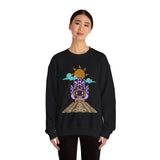 Eye of the Sun Pyramid Illustration Unisex Sweatshirt