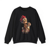 Chibi Inca Empress on Llama Unisex Sweatshirt