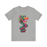 Cartoon Quetzalcoatl Cyber Serpent Unisex T-Shirt
