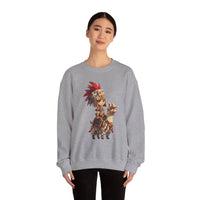 Chibi Inca Empress on Llama Unisex Sweatshirt