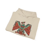 Aztec Solar Eagle Emblem Illustration Unisex Hoodie