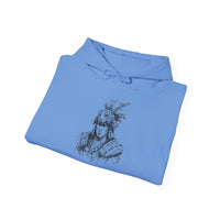 Jaguar Warrior Ink Portrait Unisex Hoodie
