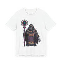Cyber Temple Techno Priest Pixel Art Unisex T-Shirt