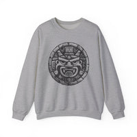 Mayan Jaguar Deity Woodcut Style Unisex Sweatshirt