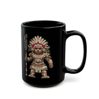 Temple Guardian Pixel Warrior Black Mug