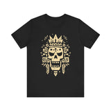Ah Puch Skull Crown Mayan Glyph Style Unisex T-Shirt