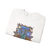 Aztec Turquoise Cactus Desert Landscape Unisex Sweatshirt