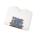 Aztec Turquoise Cactus Desert Landscape Unisex Sweatshirt