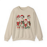 Inca Christmas Llama Family from the Andes Unisex Sweatshirt