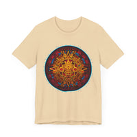 Neon Aztec Calendar Unisex T-Shirt