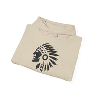 Tribal Warrior Headdress Emblem Illustration Unisex Hoodie