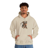 Aztec Jaguar Warrior Woman Watercolor Unisex Hoodie