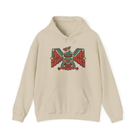 Aztec Solar Eagle Emblem Illustration Unisex Hoodie