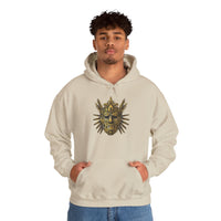 Aztec Golden Feather Headdress Mask Unisex Hoodie