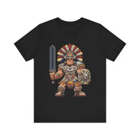 Aztec Blade Hero Pixel Art Unisex T-Shirt