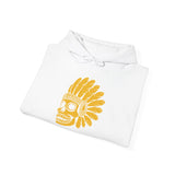 Aztec Feathered Skull Fiesta Illustration Unisex Hoodie