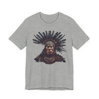 Tribal Feather Headdress Warrior Unisex T-Shirt