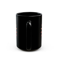 Aztec Sun Chief Feather Headdress Black Mug