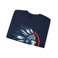 Tribal Visionary Chief Emblem Illustration Unisex Sweatshirt