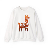 Inca Llama Rock Carving Style Unisex Sweatshirt