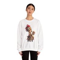 Chibi Inca Empress on Llama Unisex Sweatshirt