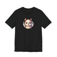 Inca Andean Llama Baby Face Illustration Unisex T-Shirt