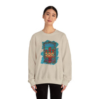 Glitter Serape Cactus on Leopard Burst Illustration Unisex Sweatshirt
