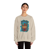Glitter Serape Cactus on Leopard Burst Illustration Unisex Sweatshirt