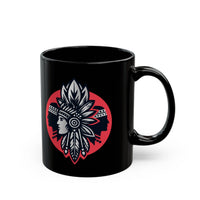 Tribal Legacy Circle Emblem Illustration Black Mug