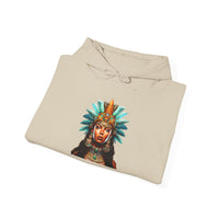 Aztec Royal Warrior Queen Portrait Illustration Unisex Hoodie