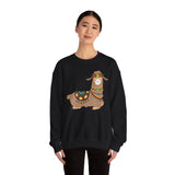 Resting Alpaca In Traditional Ornaments Unisex Sweatshirt