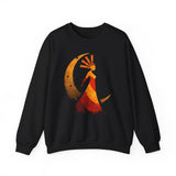 Mama Killa Inca Moon Goddess Glyph Style Unisex Sweatshirt