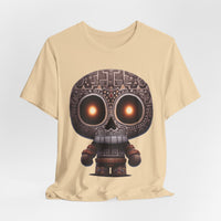 Tribal Glow Chibi Aztec Skull Unisex T-Shirt