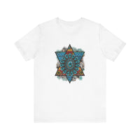 Wild Aztec Turquoise Amulet Illustration Unisex T-Shirt