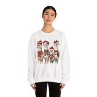 Inca Christmas Llama Family from the Andes Unisex Sweatshirt