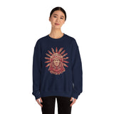 Aztec Sun Chief Feather Headdress Unisex Sweatshirt