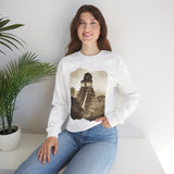 Vintage Tikal Jungle Temple Sepia Print Unisex Sweatshirt