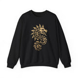 Quetzalcoatl Spiral Serpent Tribal Glyph Unisex Sweatshirt