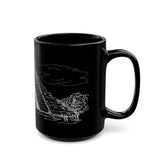 Chichén Itzá Kukulkán Step Pyramid Black Mug