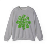 Aztec Plant Spiral Symbol Unisex Sweatshirt