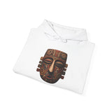 Ancient Andean Tribal Mask Stylized Face Unisex Hoodie