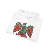 Aztec Solar Eagle Emblem Illustration Unisex Hoodie