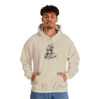 Jaguar Warrior Ink Portrait Unisex Hoodie