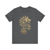 Quetzalcoatl Spiral Serpent Tribal Glyph Unisex T-Shirt