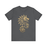 Quetzalcoatl Spiral Serpent Tribal Glyph Unisex T-Shirt